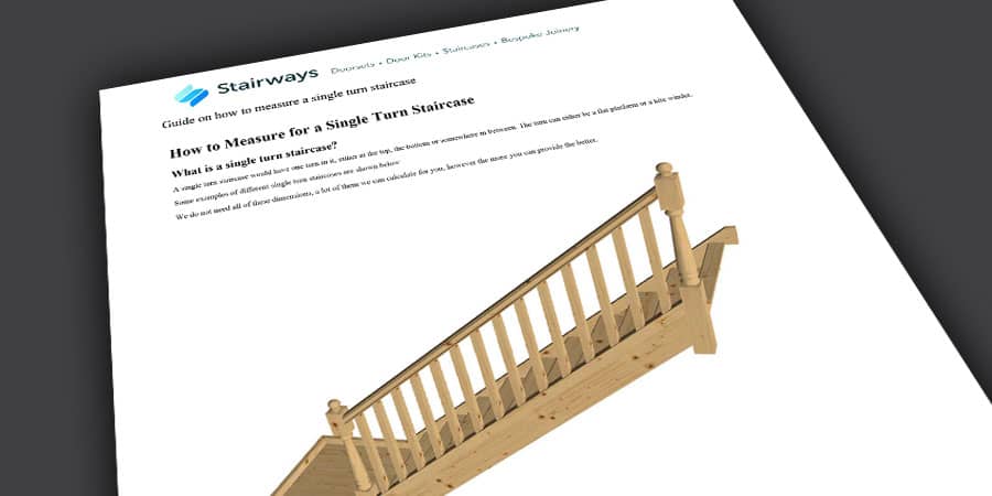 Stairways Single Winder Turn Staircase Measuring Guide