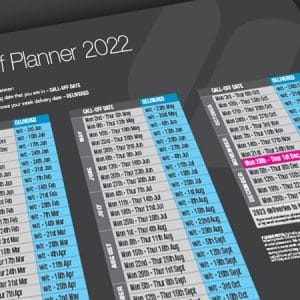 Stairways Call-off planner 2022